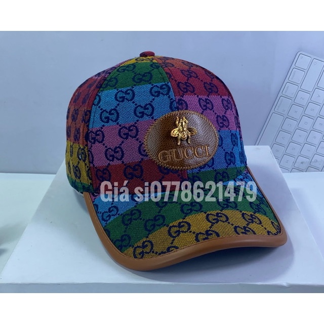 Nón kết Gc viền da - mũ lưỡi trai lo go ong 🐝 phong cách thời trang hàn quốc