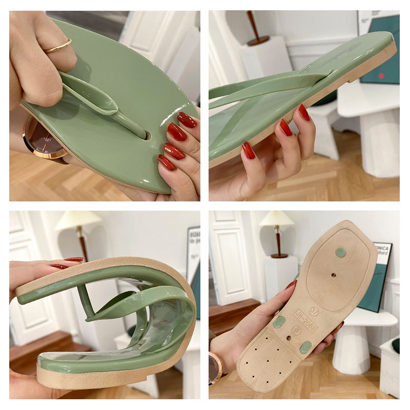 Big Size 36-41 Dép kẹp ngón XIELUAIZTA đi biển đế bằng thoải mái dành cho nữ