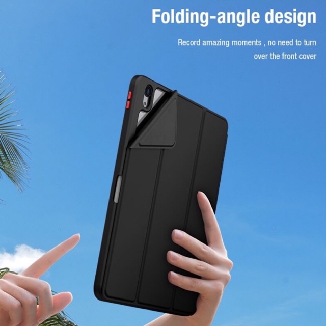 Bao da Nillkin Bevel leather iPad Mini 6 Pro 11 2020, 2021 M1, Air 4, Gen 7, 8, 9 10.2 có nam châm nắp gập bảo vệ camera