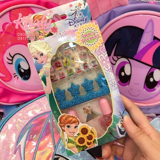 Set sơn móng tay + nail sticker hình công chúa Elsa và Anna Frozen cho bé gái - 22NFZ021