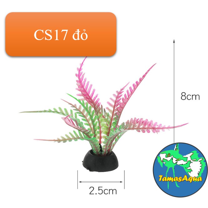 Cây cảnh, cây trang trí nhựa cho hồ cá, hồ tép thủy sinh