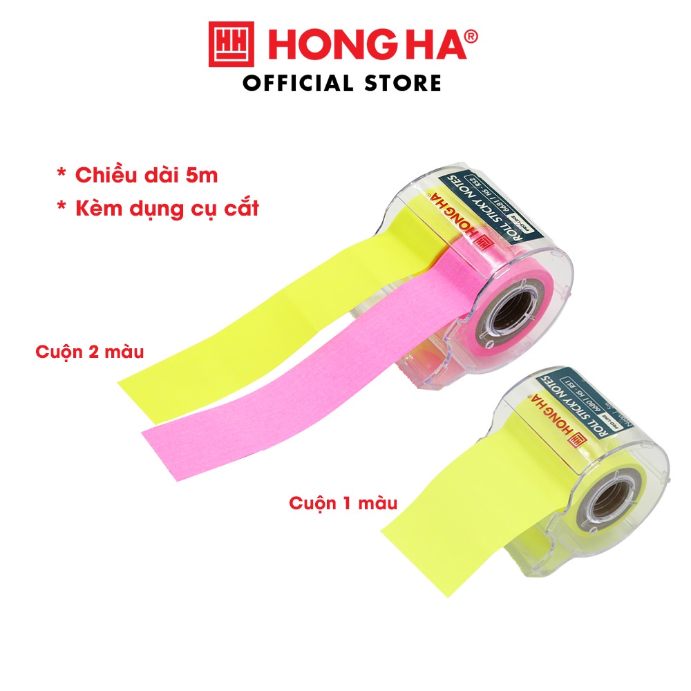 Giấy ghi chú dạng cuộn kèm dụng cụ cắt Hồng Hà - 6680/6681