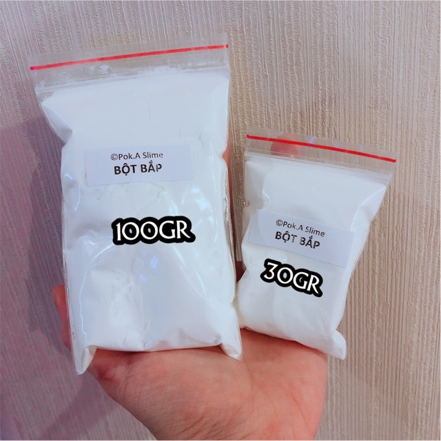 Bột bắp (Cornstarch) - Sỉ gói 500gr - Nguyên liệu Slime