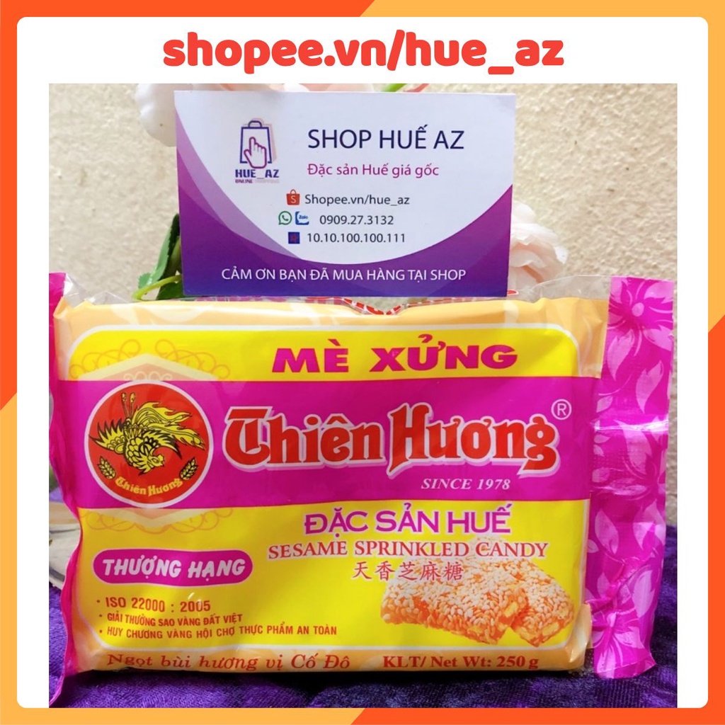 Mè xửng dẻo Thiên Hương 250g (date mới nhất) - Đặc sản Huế