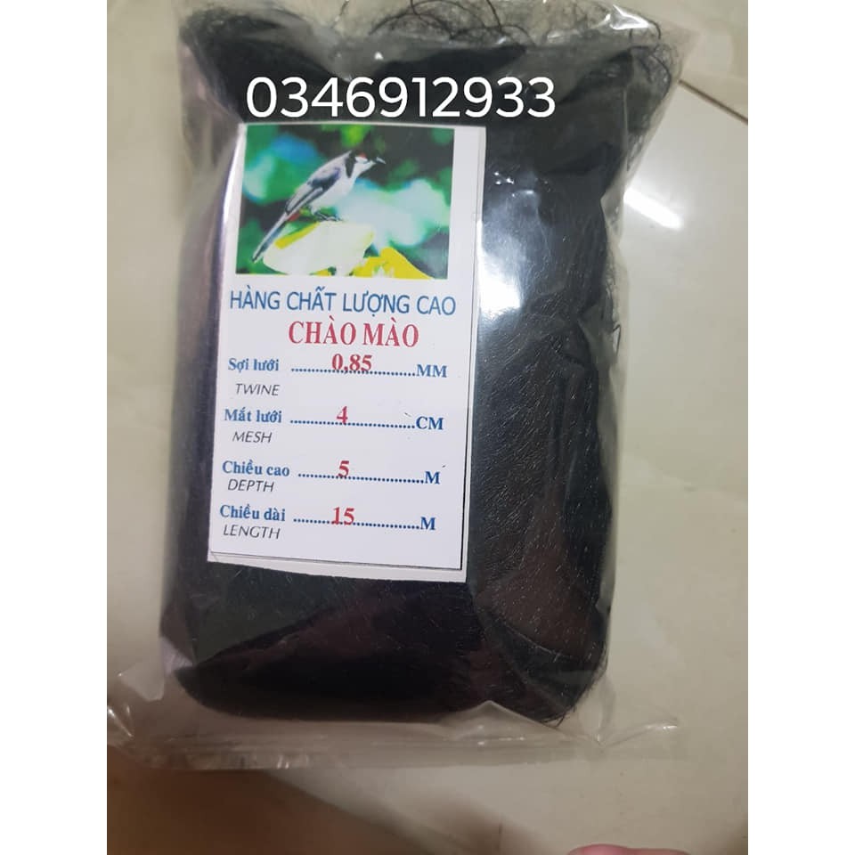Lưới Bẫy Chim Tổng Hợp 10 M Cao 4m chuẩn