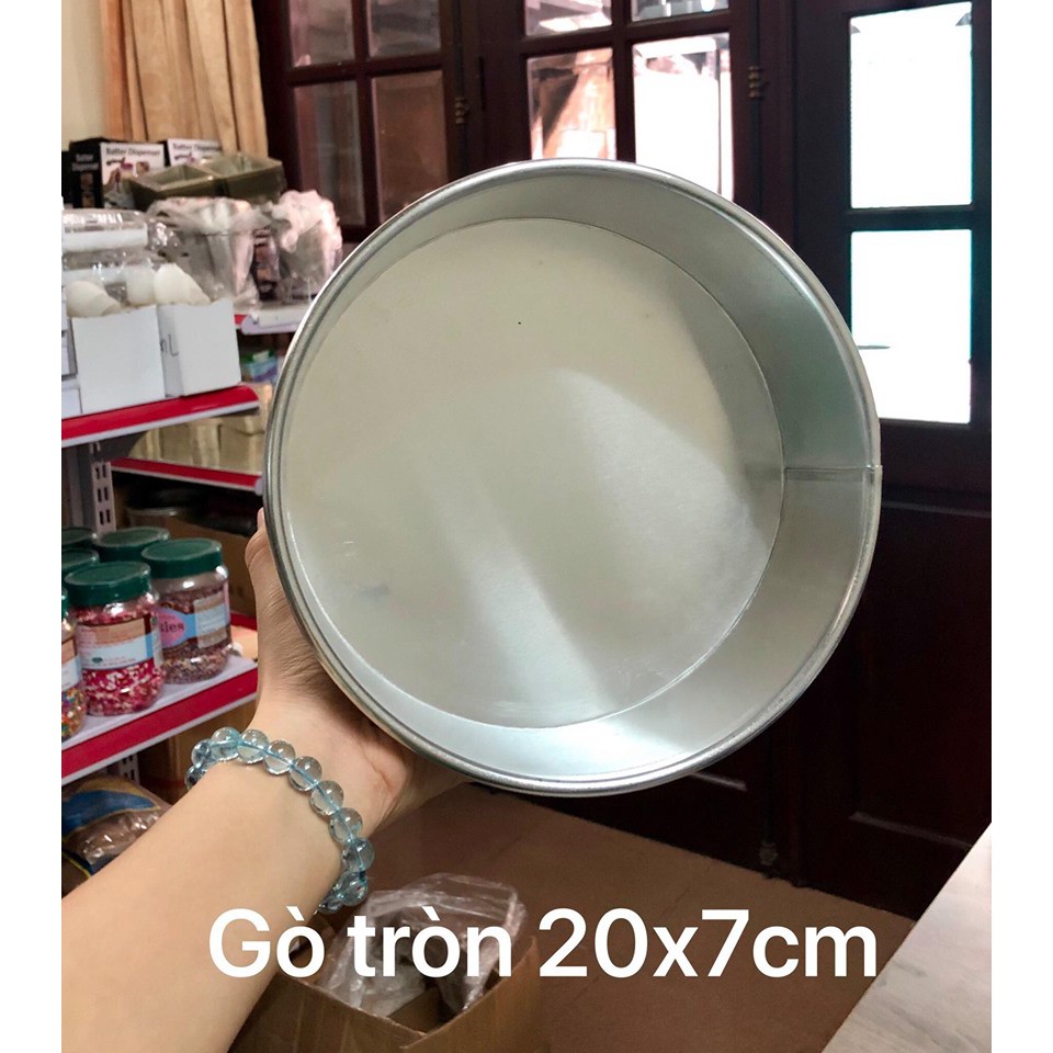 Khuôn nhôm gò tròn liền 20cm