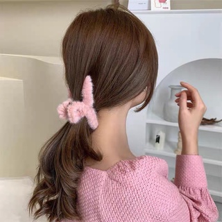Kẹp tóc phối lông lông phong cách Hàn Quốc