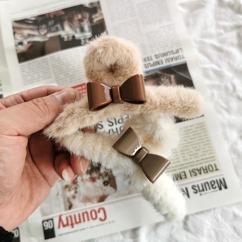 Kẹp Tóc Nơ / Cá Mập Giả Lông Xù Xinh Xắn Cho Bé Gái 2022