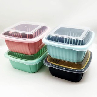 RỔ ĐỰNG RAU CỦ -SET 4C CÓ NẮP ĐẬY