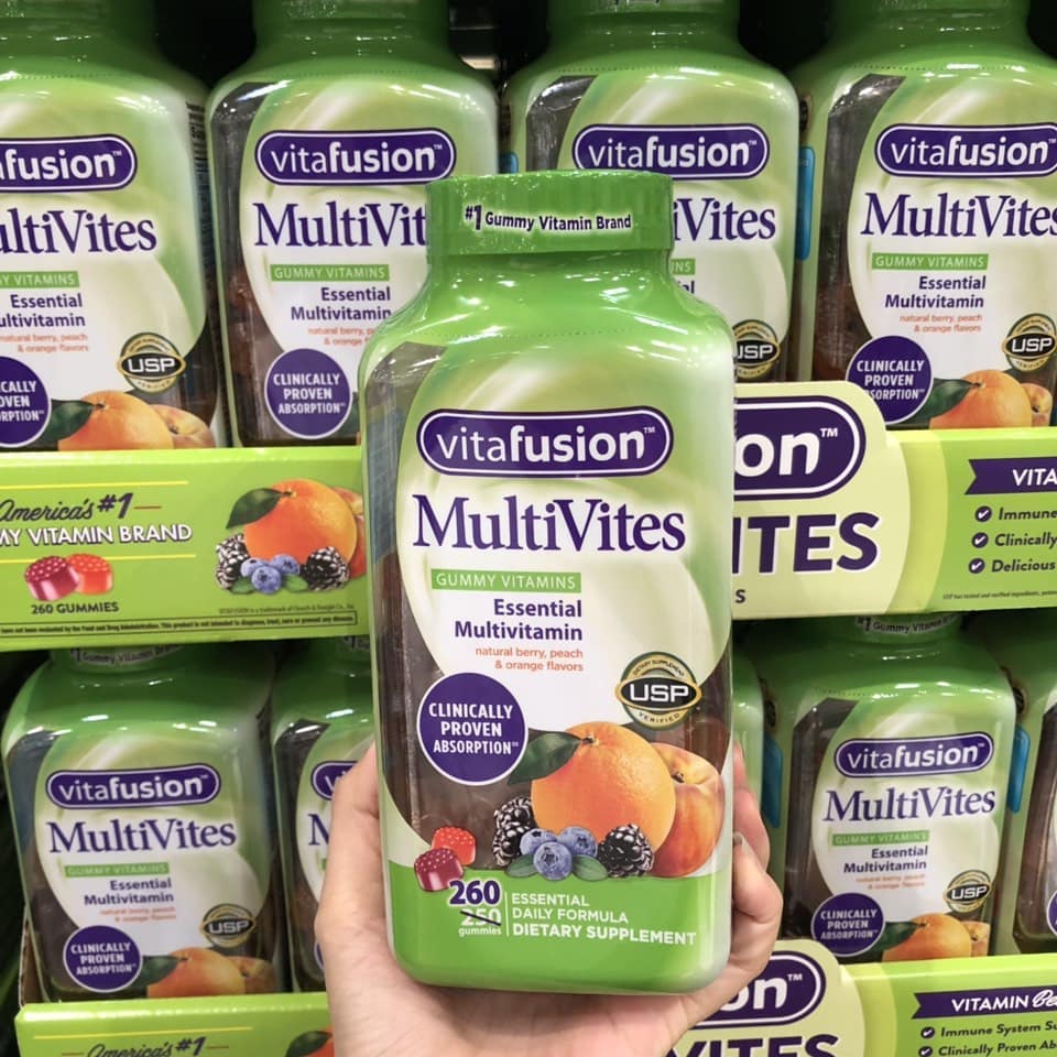 Kẹo Dẻo Bổ Sung Vitamin Tổng Hợp Vitafusion MultiVites 260 viên