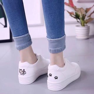 { RẺ VÔ ĐỊCH } Giày Thêu mèo độn đế