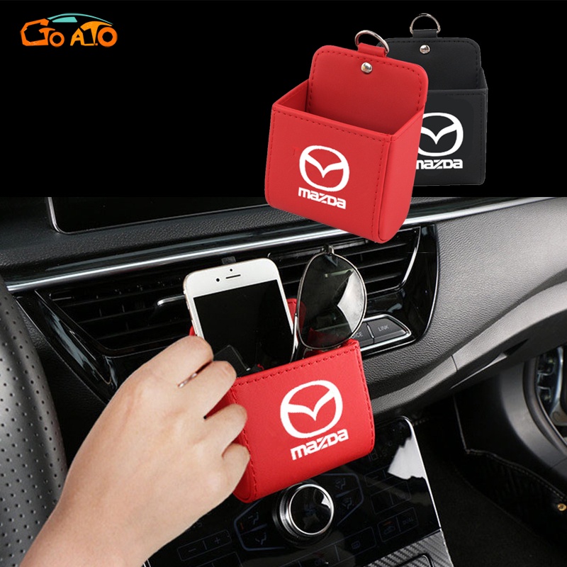 GTIOATO HộP ĐựNg Đồ TrêN Ô Tô Hộp Đựng Điện Thoại Trên Oto Lỗ Thông Gió Ô Tô Hộp Đựng Đồ Trên Xe Ô Tô Trang Trí NộI ThấT Ô Tô Cho Mazda 3 5 CX7 MX5 6 Wagon CX5 2 RX7 CX30 CX-3 CX8 CX3 Atenza BT50 323 Axela CX9 RX8