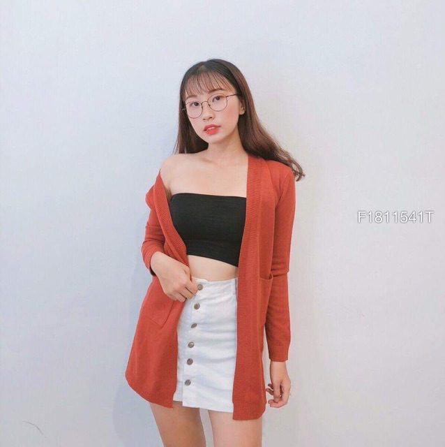 Áo khoác len cardigan dáng dài hàng nhập đẹp