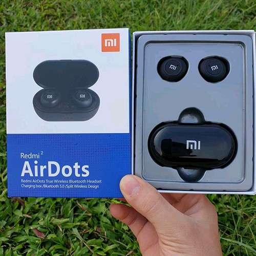 Tai nghe không dây Xiaomi - Redmi Airdots Đen - Bluetooth 5.0 Pin 12 tiếng kèm hộp