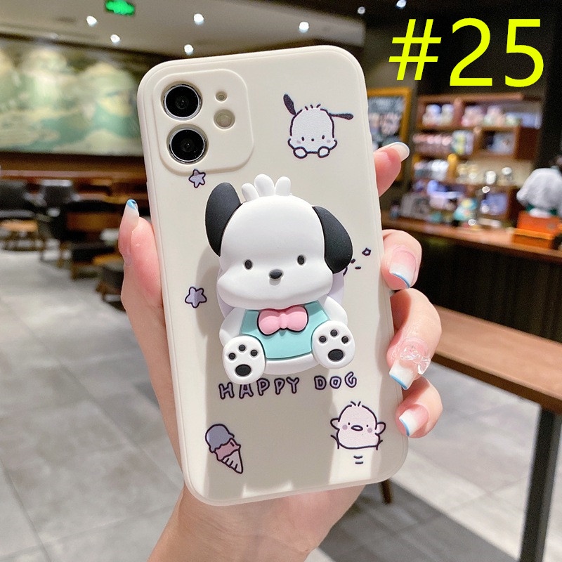 Compatible For Xiaomi Redmi Note 12 Pro+ 11 Pro 12S 11S 10S 10 5G 9S 10 9 8 Pro Redmi 12C 10C A2 A1 9A 9C 9T 10 9 Cute Cartoon Pachacco Silicone Phone Case with Stand