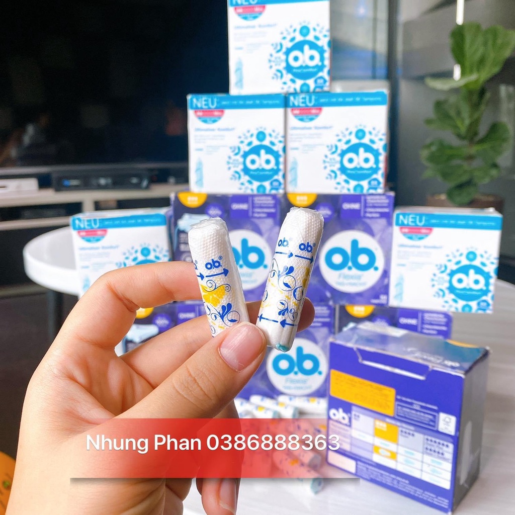Băng vệ sinh Tampon Ob Đức đủ size, băng vệ sinh nút chai cho ngày đèn đỏ