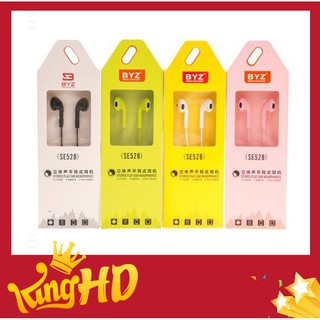 Freeship 50k__tai nghe nhét tai có dây chính hãng byz se528 - thiết kế trẻ trung năng động