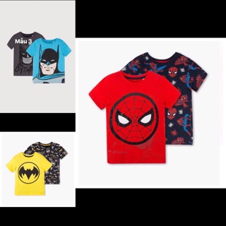 Set 2 áo cotton bé trai dư xịn H&M