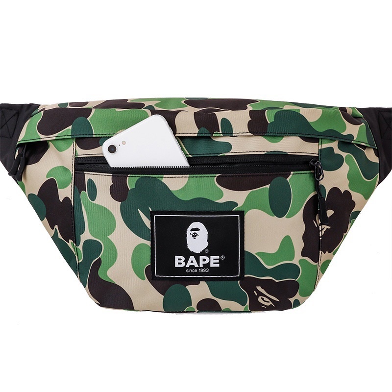 Túi đeo chéo Camo Bape SS2022,Túi đeo ngực Bape Bag camo, vải Canvas chống nước DuSo.LuxuryStreetwear