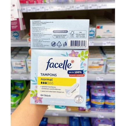 Tách lẻ Băng vệ sinh Tampon Facelle 3 GIỌT/ 4 GIỌT