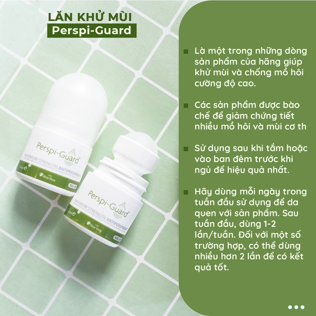 Lăn khử mùi ngăn mồ hôi Perspi Guard 30ml