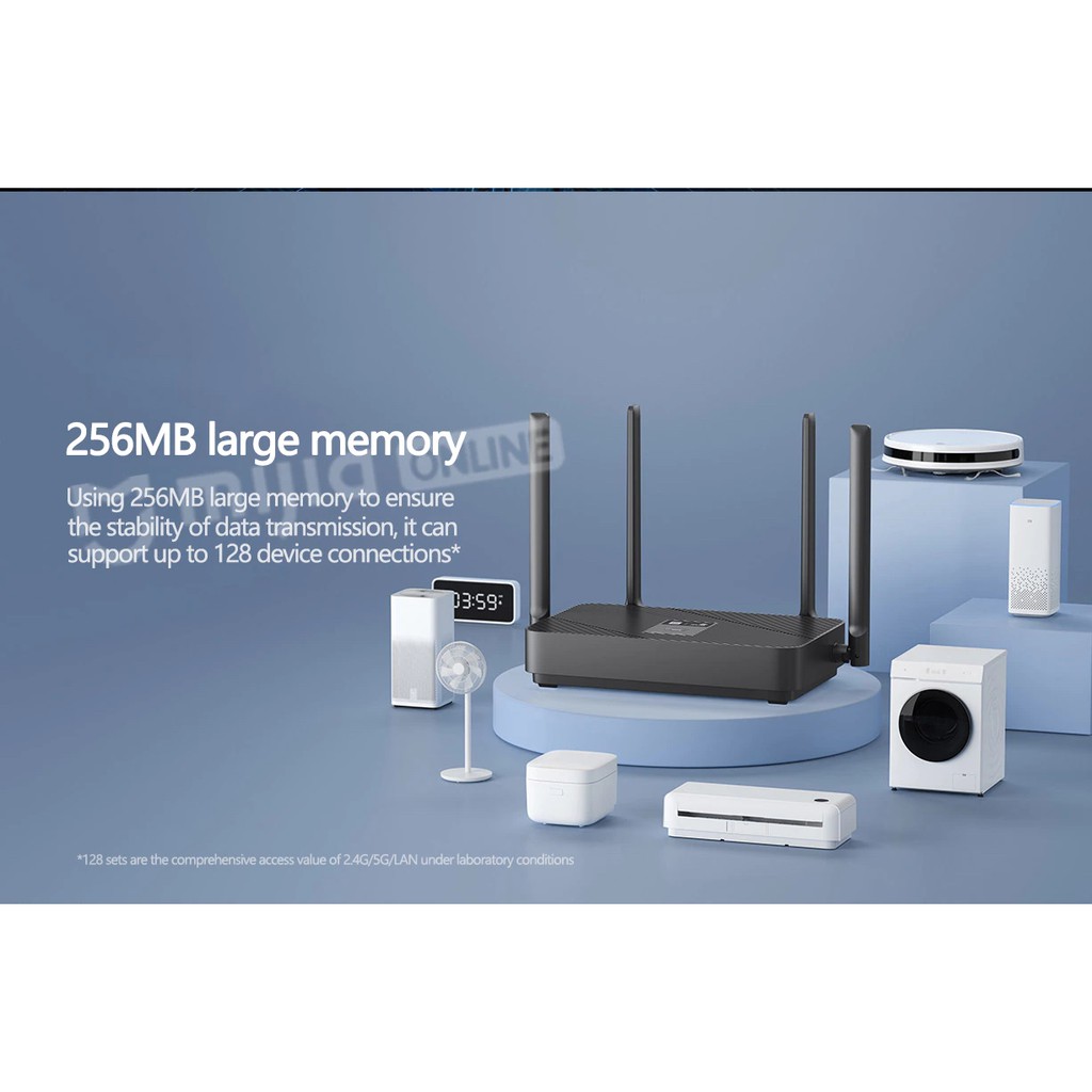 Bộ Router Wifi 6 Xiaomi CR6606 - Wifi 6 - Mesh - 128 thiết bị