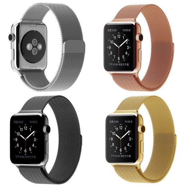 Dây đeo đồng hồ  Milan Apple Watch chất liệu thép , Series 6/5/4/3/2 /1 38mm 42mm 40mm 44mm