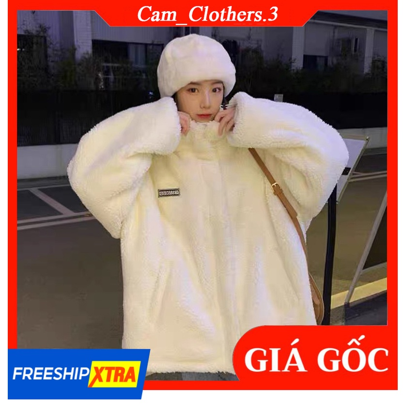Áo khoác len cổ lọ lông cừu
