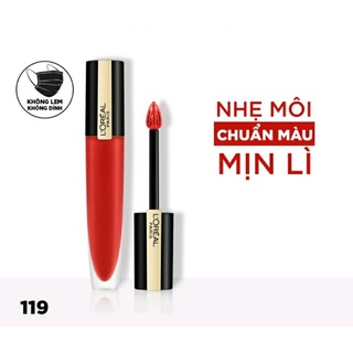Son kem lì nhẹ môi Rouge Signature L'Oreal Paris (7ml) Tông 119