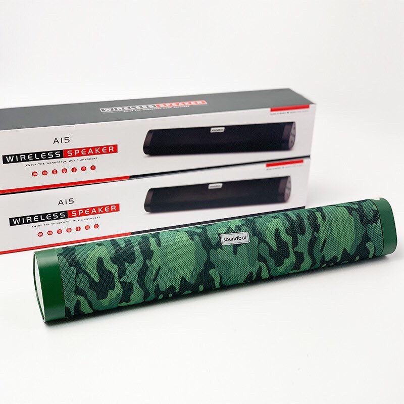 Loa Bluetooth Không Dây Wireless Speaker A15 Dáng Dài, Âm Thanh Hay, Bass  cực đã -Bảo Hành 12 tháng