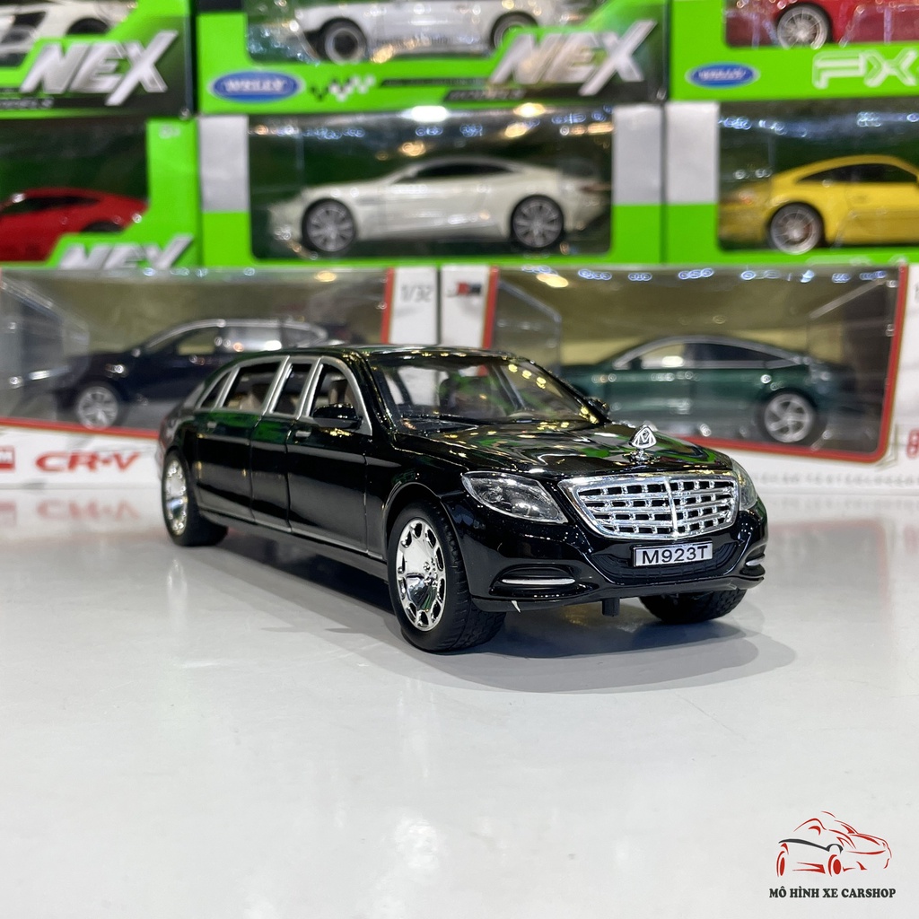 Mô hình xe ô tô Mercedes Maybach S600 tỉ lệ 1:24 hãng XLG màu đen