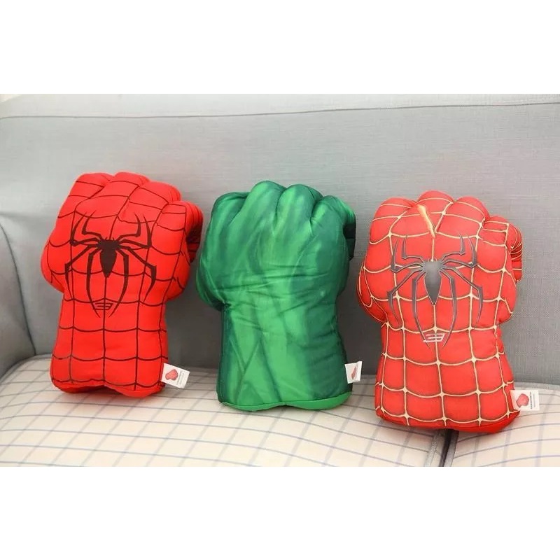 Đồ chơi găng tay đấm bốc nhồi bông siêu anh hùng Hulk SPIDERMAN THANOS