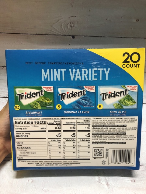 Kẹo Chewing Gum Trident Mint Variety