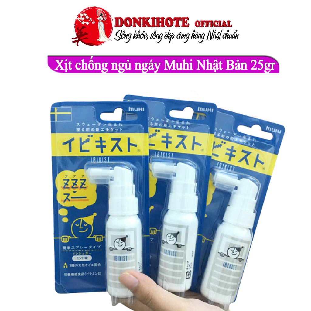 Xịt chống ngủ ngáy, muhi nhật 25gr