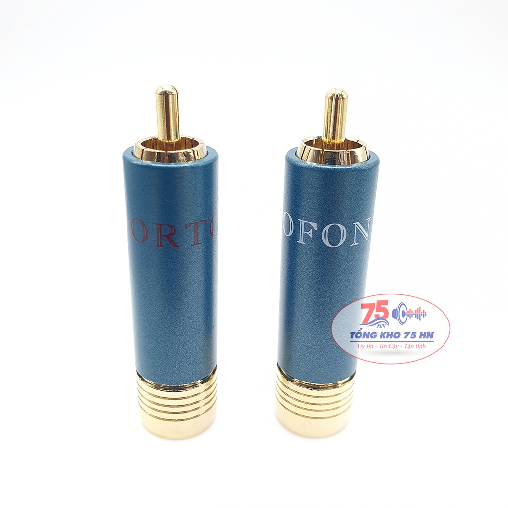 02 ĐẦU JACK HOA SEN ORTOFON GOLD 24K 8NX khóa chốt OD-10mm - JACK AV HI-END ORTOFON