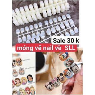 Móng mẫu vuông dùng tập sơn, tập vẽ hoạt hình