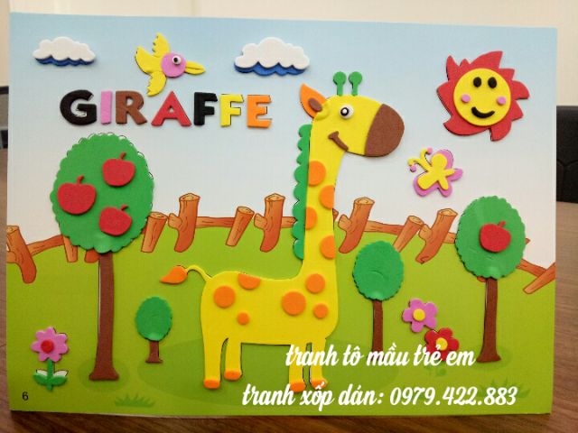 Tranh xốp dán