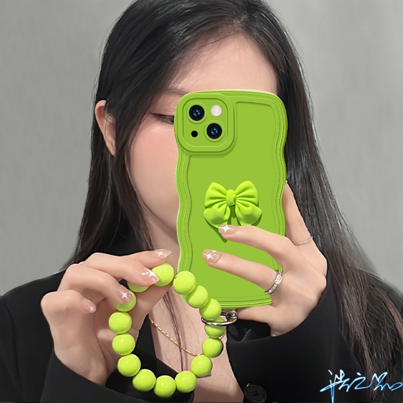 Ốp Điện Thoại Màu Xanh Lá Matcha 3D Thời Trang Cho Oppo A5S A12 A3S A9 A5 2020 A15 A15S A31 A53 F9 F11 A52 A92 Reno 7Z 5