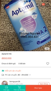 Aptamil xanh nội địa Đức