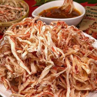 Khô mực xé sợi hấp nước dừa size 250g
