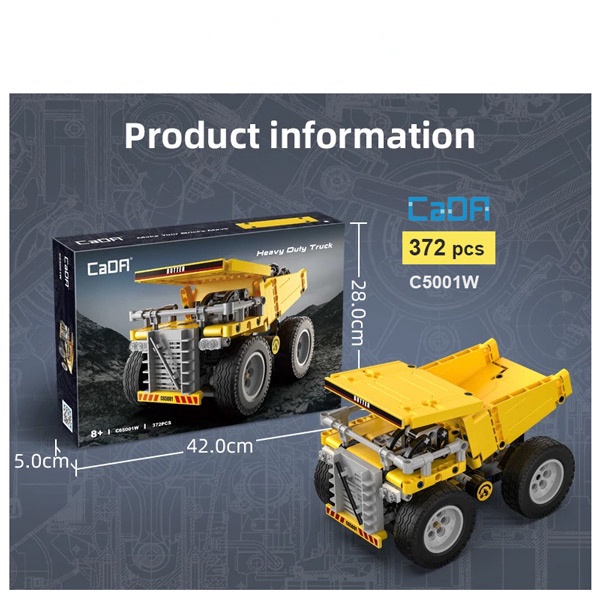 Đồ chơi lắp ráp technic mô hình Xe Tải Heavy Duty - Cada C65001W