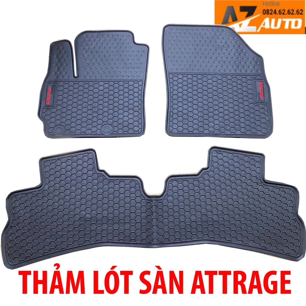 [Mã LIFEAUMAY giảm 10% tối đa 30k đơn 150k] Thảm sàn, lót sàn cao su 3D cho # Attrage 2016-2022 (Mẫu tổ ong cao cấp)