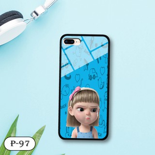 Ốp lưng kính 3D iPhone 7 Plus/ 8 Plus-cute