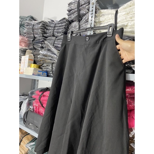 Chân váy A xoè dài bigsize 60-100kg vải Tuyết mưa