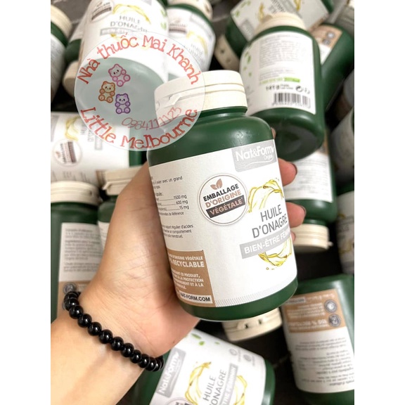 Tinh Dầu Hoa Anh Thảo Hữu Cơ Pháp NAT & FORM 200 viên