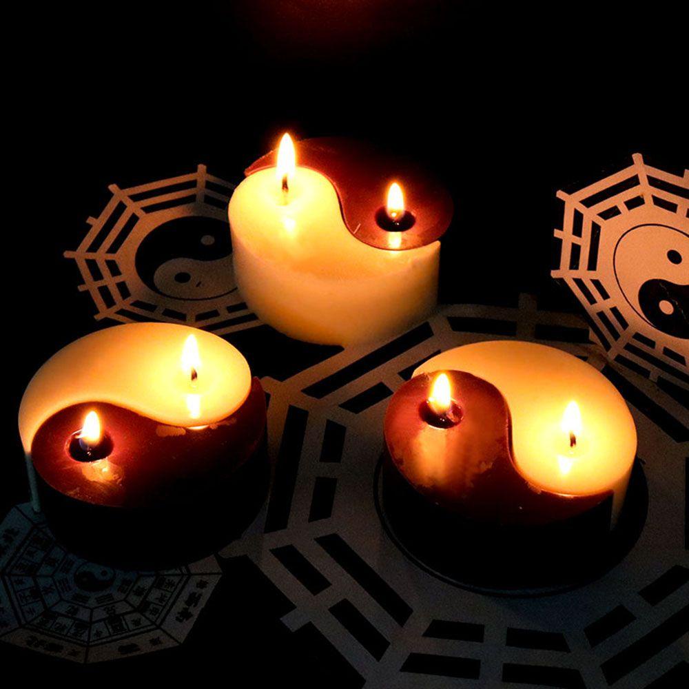 Khuôn Làm Nến Đất Sét Thủ Công Hình Âm Dương Độc Đáo