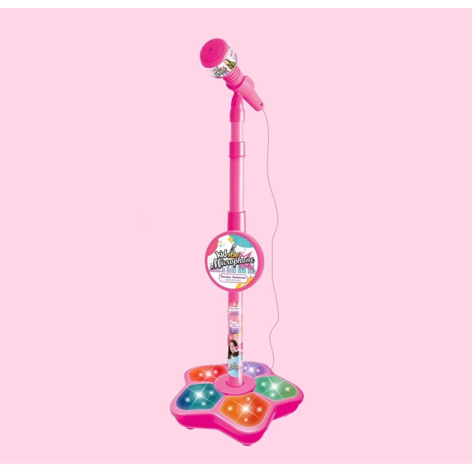Đồ chơi Micro hát karaoke Kid Star tập làm ca sĩ, tích hợp loa, đèn, kết nối được với điện thoại cho bé