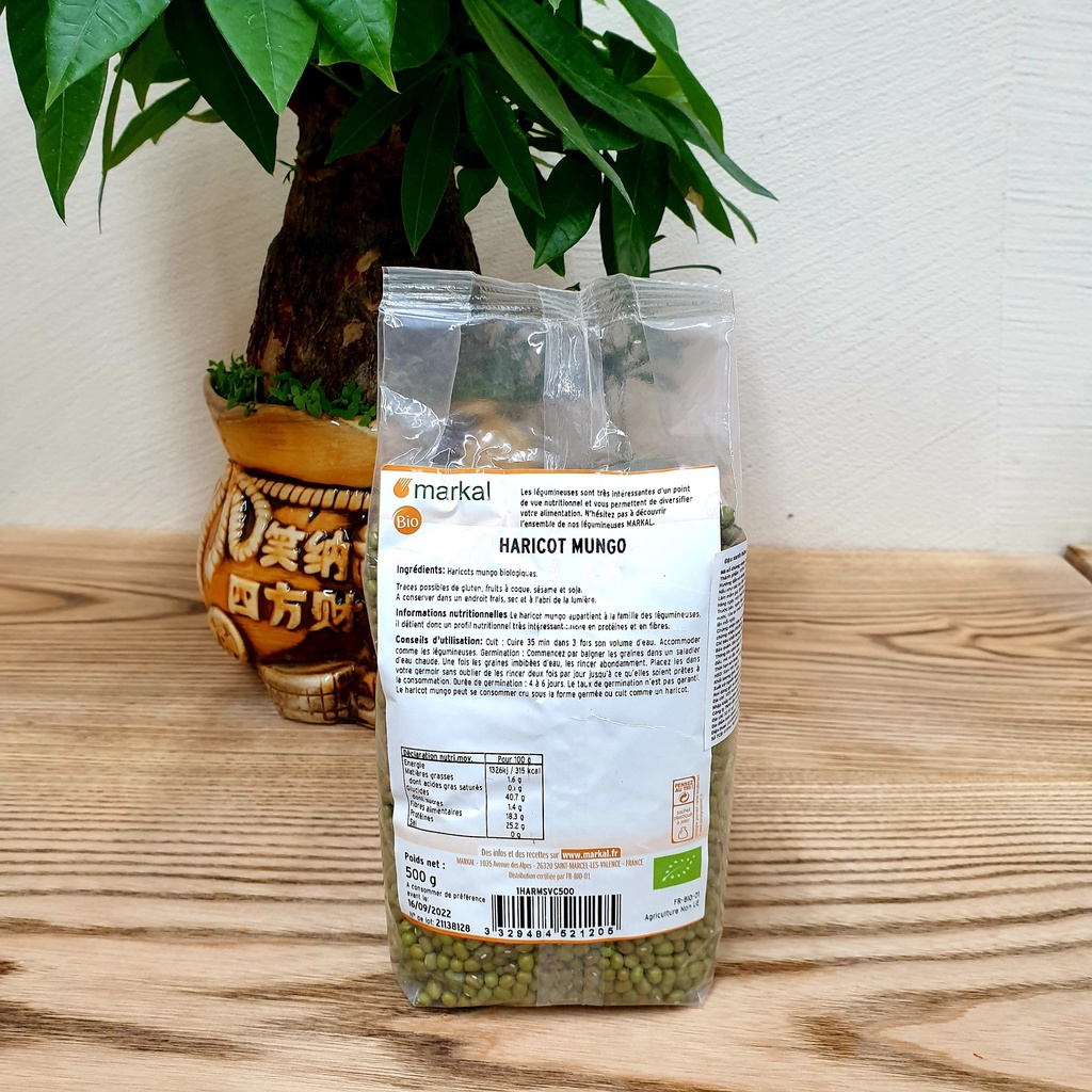 Đậu xanh hữu cơ Markal túi zip 100g giàu dinh dưỡng cho cơ thể