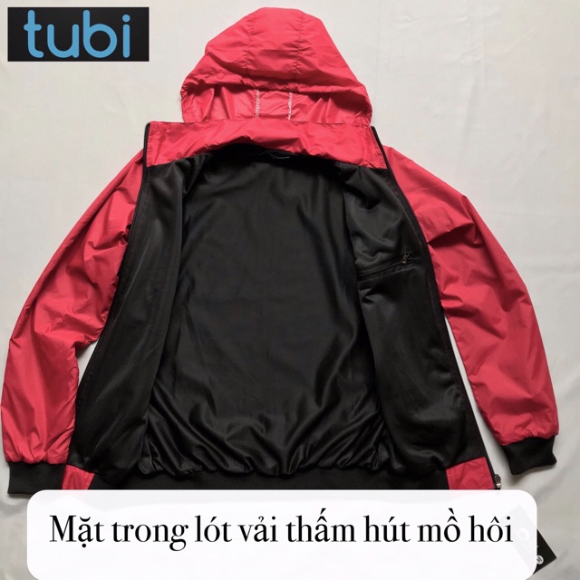 [CHỐNG NẮNG] ÁO KHOÁC NÓN GIẤU MÀU ĐỎ ĐÔ (2 lớp) | BigBuy360 - bigbuy360.vn