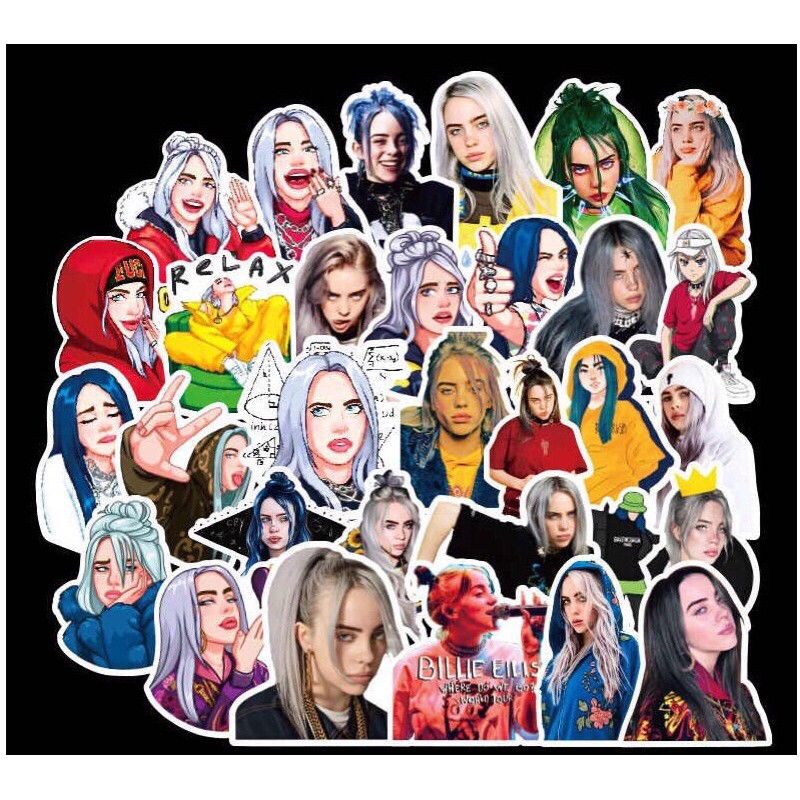 sticker Billie Eilish / hình dán Billie Eilish 30 sticker